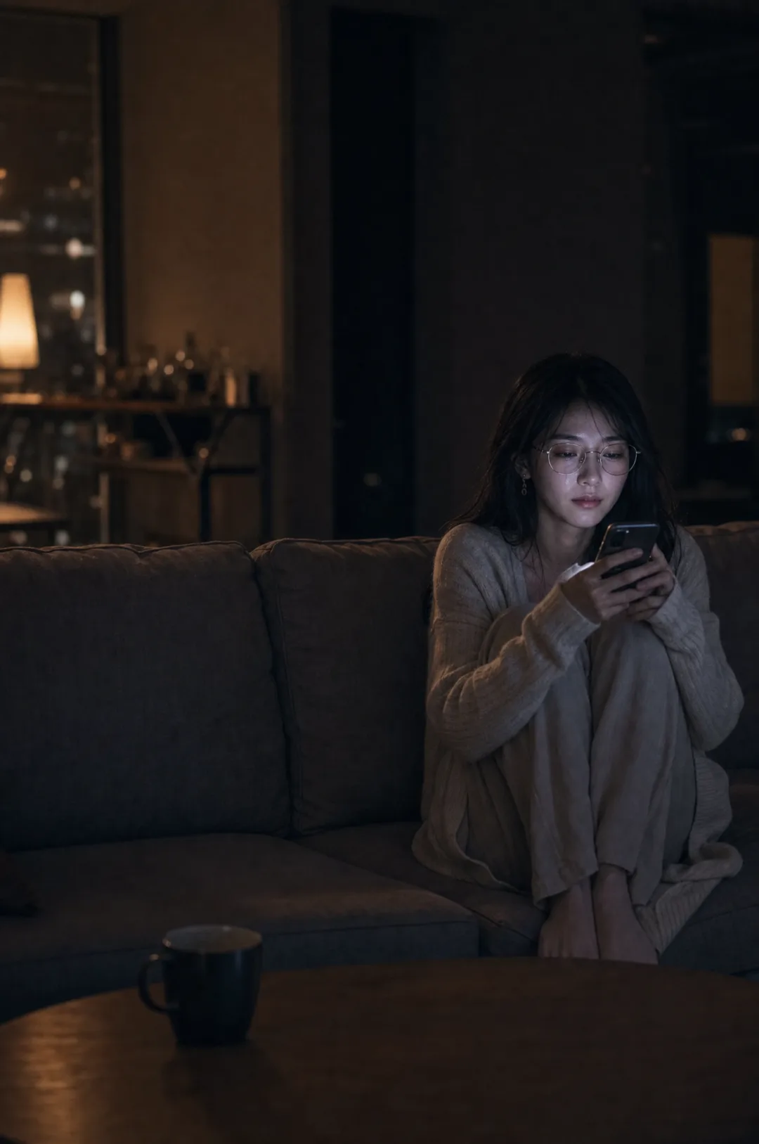 Lola alone at night after the messages stopped